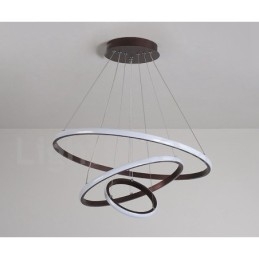 Dimbar Outside The Circles Light Pendellampa Med Fjärrkontroll Ringar I Modern Design