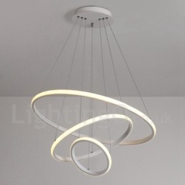 Dimbar Outside The Circles Light Pendellampa Med Fjärrkontroll Ringar I Modern Design