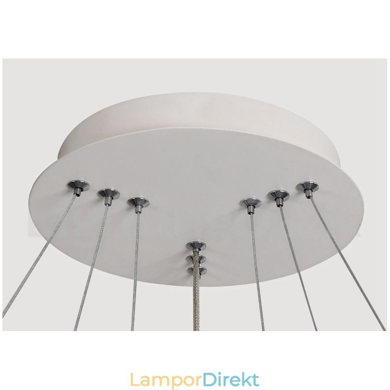Dimbar Outside The Circles Light Pendellampa Med Fjärrkontroll Ringar I Modern Design