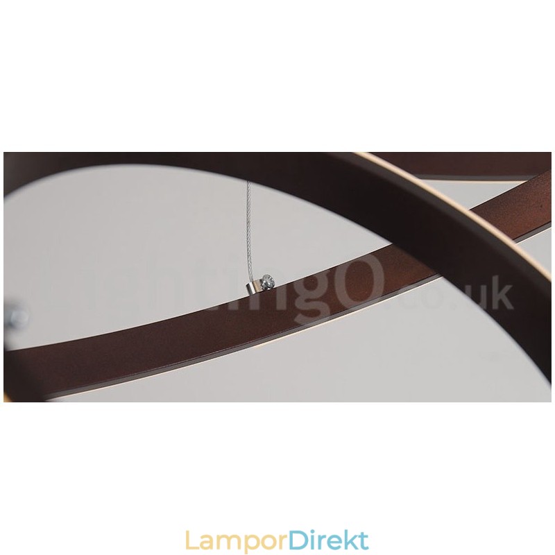 Dimbar Outside The Circles Light Pendellampa Med Fjärrkontroll Ringar I Modern Design