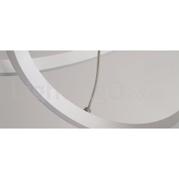 Dimbar Outside The Circles Light Pendellampa Med Fjärrkontroll Ringar I Modern Design