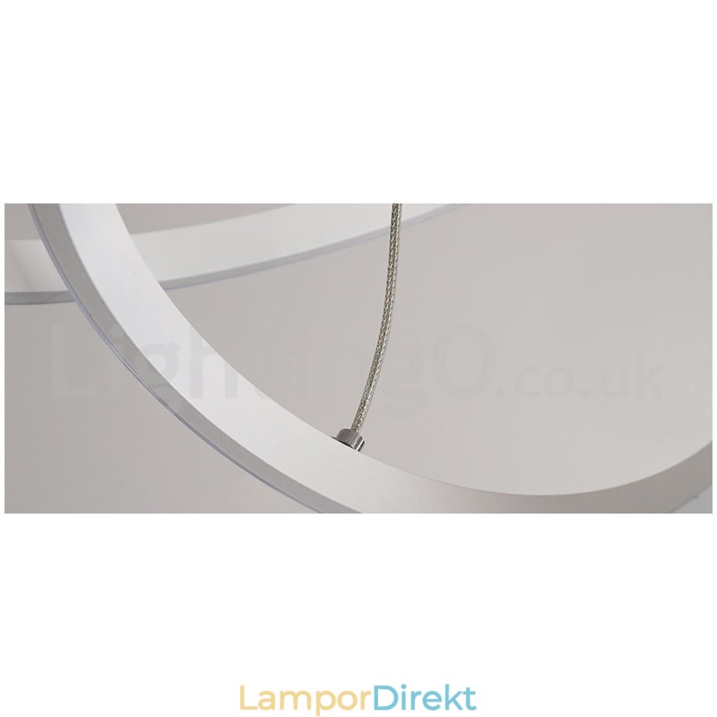 Dimbar Outside The Circles Light Pendellampa Med Fjärrkontroll Ringar I Modern Design