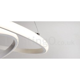 Dimbar Outside The Circles Light Pendellampa Med Fjärrkontroll Ringar I Modern Design