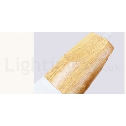 Wood Modern 1 Light 3 Lights Pendellampa Med Tygskärm