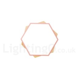 Dimbar Multi Colors Hexagon Wood Taklampa Med Akrylskärm Taklampa Nordic Style