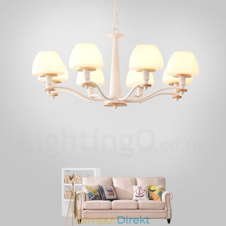 6 Ljus 8 Ljus Flerfärger Macaron Wood Pendellampa Med Glasskärmar Ljuskrona Nordic Style 6 Ljus 8 Ljus Flerfärger Macaron Wood Pendellampa Med Glasskärmar Ljuskrona Nordic Style