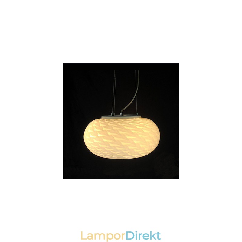 Modern Minimalistisk Snidad Mjölkvit Ljuskronalampa