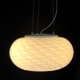 Modern Minimalistisk Snidad Mjölkvit Ljuskronalampa