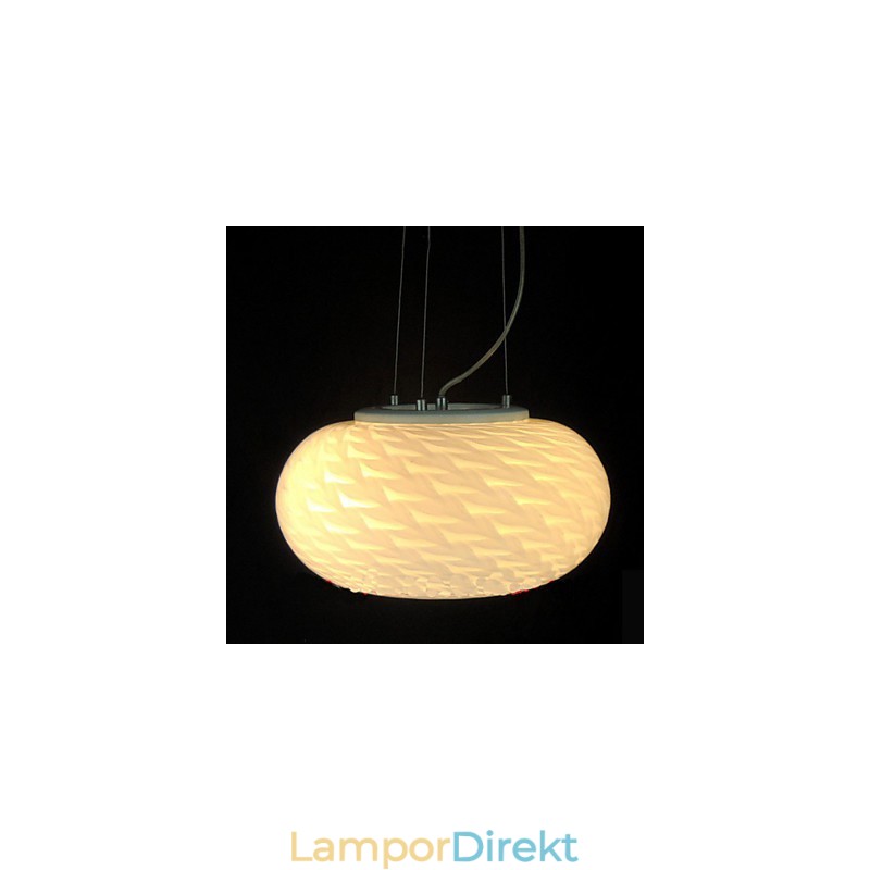 Modern Minimalistisk Snidad Mjölkvit Ljuskronalampa