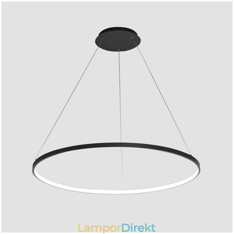 Dimbar 63W 100Cm Diameter Pendelljus Modern Design Ring