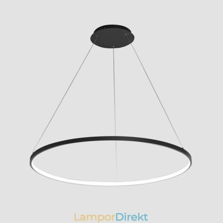Dimbar 63W 100Cm Diameter Pendelljus Modern Design Ring Dimbar 63W 100Cm Diameter Pendelljus Modern Design Ring