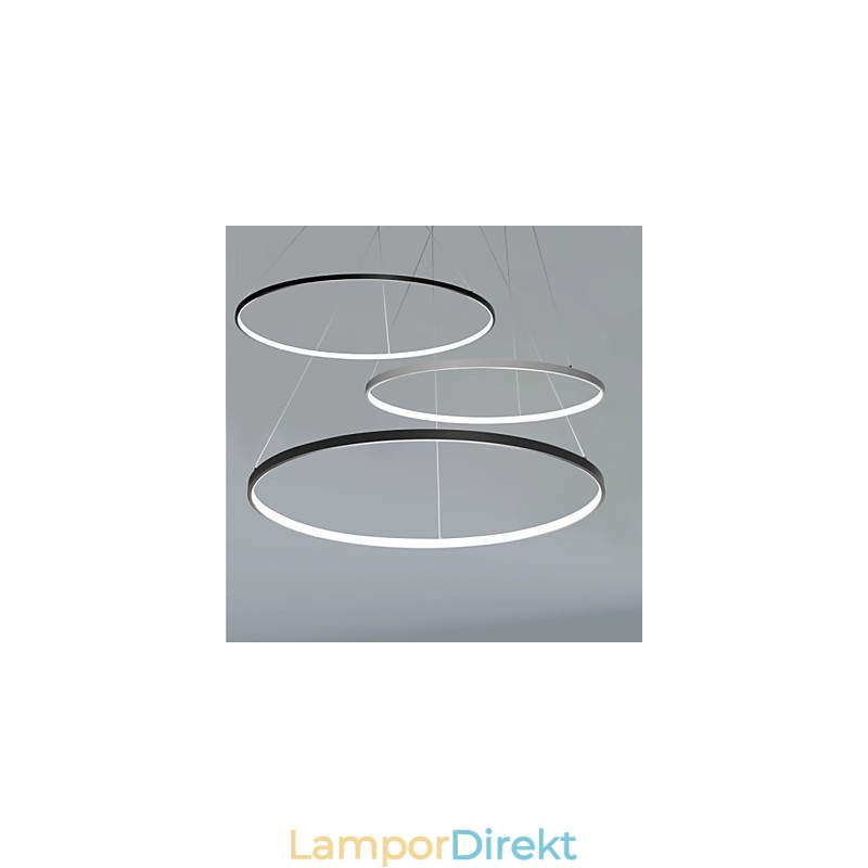 Dimbar 63W 100Cm Diameter Pendelljus Modern Design Ring