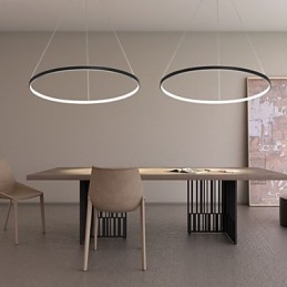 Dimbar 63W 100Cm Diameter Pendelljus Modern Design Ring