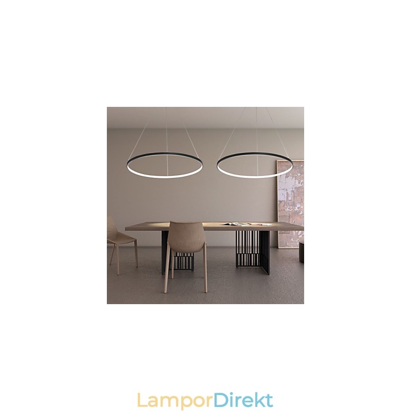 Dimbar 63W 100Cm Diameter Pendelljus Modern Design Ring