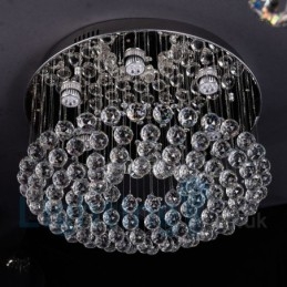 Modern K9 Kristall Rund Infälld Taklampa