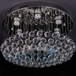Modern K9 Kristall Rund Infälld Taklampa