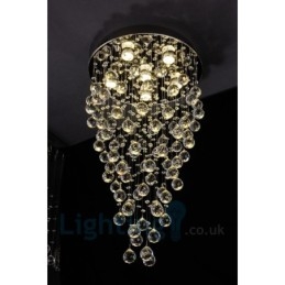 6 Ljus Modern K9 Crystal Rund Infälld Taklampa