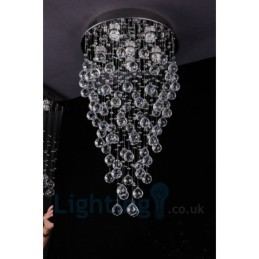 6 Ljus Modern K9 Crystal Rund Infälld Taklampa