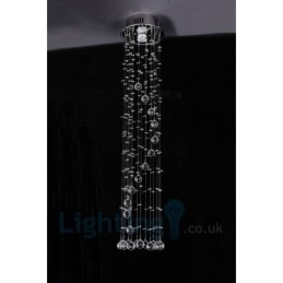 1 Ljus Billigt Modern K9 Crystal Round Flush Mount Taklampa