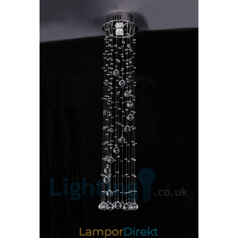 1 Ljus Billigt Modern K9 Crystal Round Flush Mount Taklampa