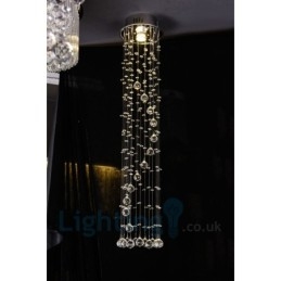 1 Ljus Billigt Modern K9 Crystal Round Flush Mount Taklampa