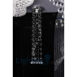 1 Ljus Billigt Modern K9 Crystal Round Flush Mount Taklampa