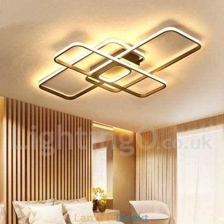 Modern Samtida Aluminiummålning Taklampa Flush Mount Light Med Fjärrdimmer Kan Också Användas Som Vägglampa Modern Samtida Aluminiummålning Taklampa Flush Mount Light Med Fjärrdimmer Kan Också Användas Som Vägglampa