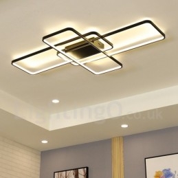 Modern Samtida Aluminiummålning Taklampa Infälld Vägglampa Med Fjärrkontroll Dimmer För Vardagsrummets Sängrum Kan Även Användas Som Vägglampa