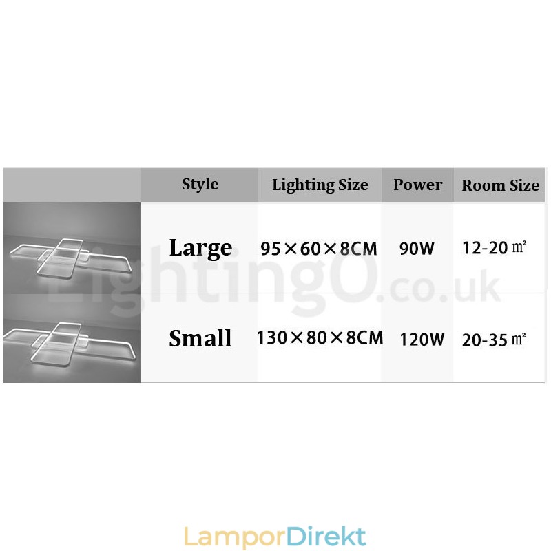 Modern Samtida Aluminiummålning Taklampa Infälld Vägglampa Med Fjärrkontroll Dimmer För Vardagsrummets Sängrum Kan Även Användas Som Vägglampa