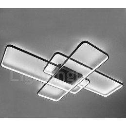 Modern Samtida Aluminiummålning Taklampa Infälld Vägglampa Med Fjärrkontroll Dimmer För Vardagsrummets Sängrum Kan Även Användas Som Vägglampa