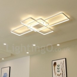 Modern Samtida Aluminiummålning Taklampa Infälld Vägglampa Med Fjärrkontroll Dimmer För Vardagsrummets Sängrum Kan Även Användas Som Vägglampa