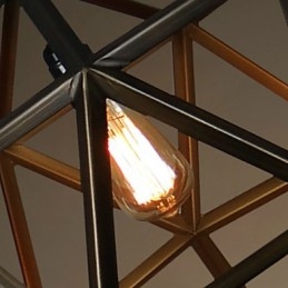 Rustik Lodge Vintage Metall Ljuskrona