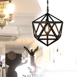 Rustik Lodge Vintage Metall Ljuskrona