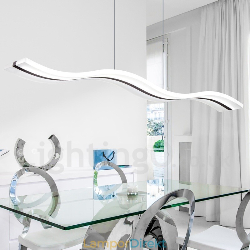 Dimbar Linjär Taklampa Med Fjärrkontroll Modern Design