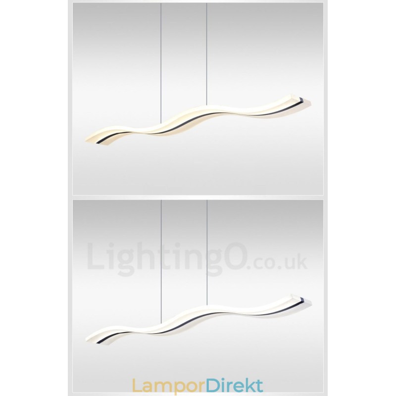 Dimbar Linjär Taklampa Med Fjärrkontroll Modern Design