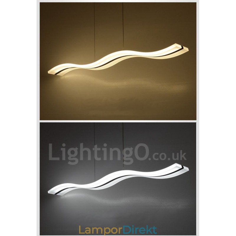 Dimbar Linjär Taklampa Med Fjärrkontroll Modern Design
