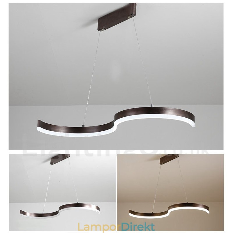 Dimbar Linjär Taklampa Med Fjärrkontroll Modern Design