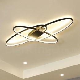 Dimbar Oval Modern Samtida Taklampa Av Aluminium Infälld Lampa För Vardagsrumsbäddsrum Kan Även Användas Som Vägglampa