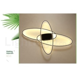 Dimbar Oval Modern Samtida Taklampa Av Aluminium Infälld Lampa För Vardagsrumsbäddsrum Kan Även Användas Som Vägglampa