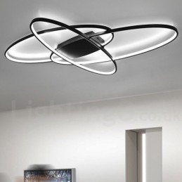 Dimbar Oval Modern Samtida Taklampa Av Aluminium Infälld Lampa För Vardagsrumsbäddsrum Kan Även Användas Som Vägglampa