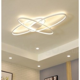 Dimbar Oval Modern Samtida Taklampa Av Aluminium Infälld Lampa För Vardagsrumsbäddsrum Kan Även Användas Som Vägglampa