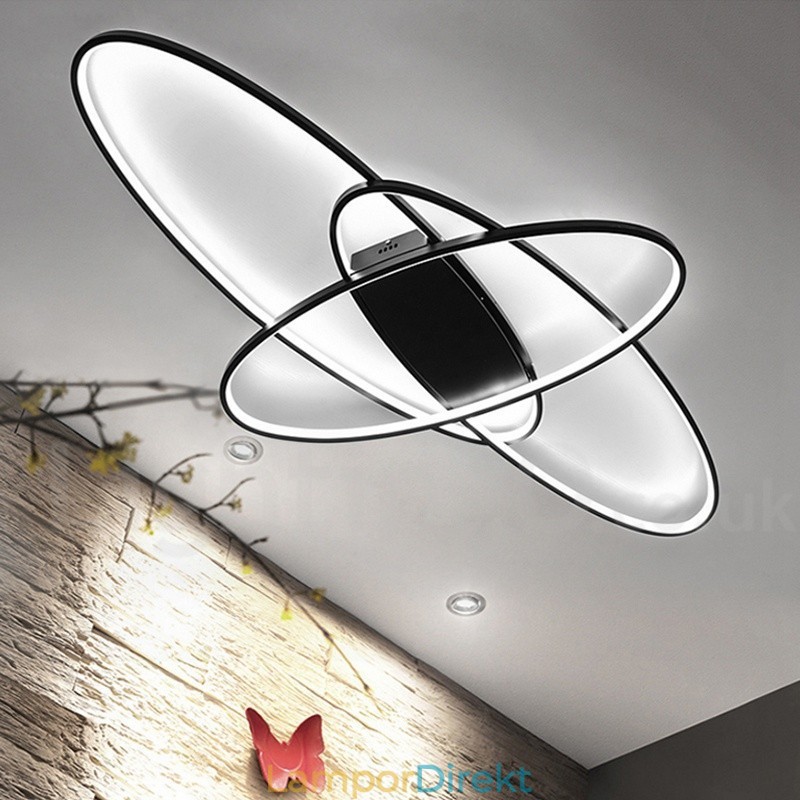 Dimbar Oval Modern Samtida Taklampa Av Aluminium Infälld Lampa För Vardagsrumsbäddsrum Kan Även Användas Som Vägglampa