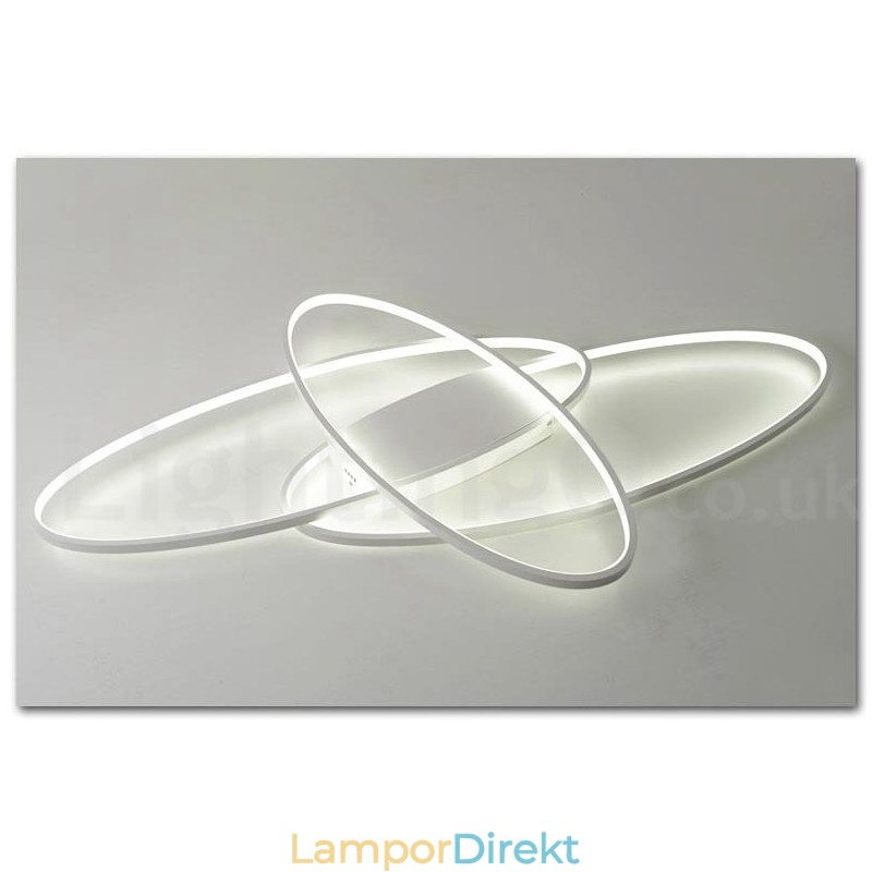 Dimbar Oval Modern Samtida Taklampa Av Aluminium Infälld Lampa För Vardagsrumsbäddsrum Kan Även Användas Som Vägglampa