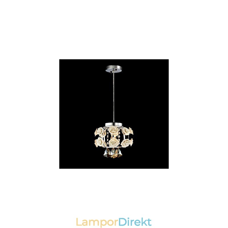 Ljuskrona Crystal Modern Contemporary Lantern Metal 1 Light