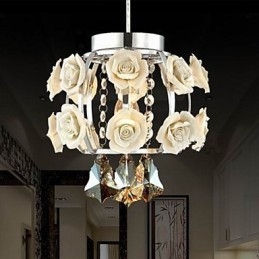 Ljuskrona Crystal Modern Contemporary Lantern Metal 1 Light
