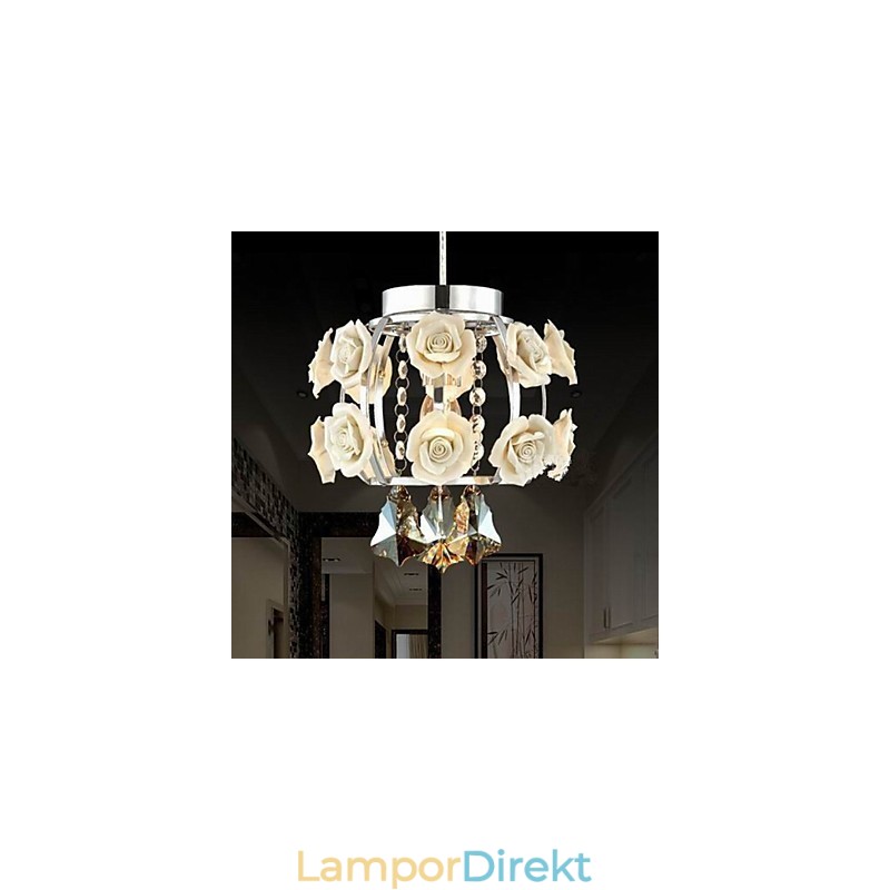 Ljuskrona Crystal Modern Contemporary Lantern Metal 1 Light