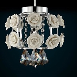 Ljuskrona Crystal Modern Contemporary Lantern Metal 1 Light