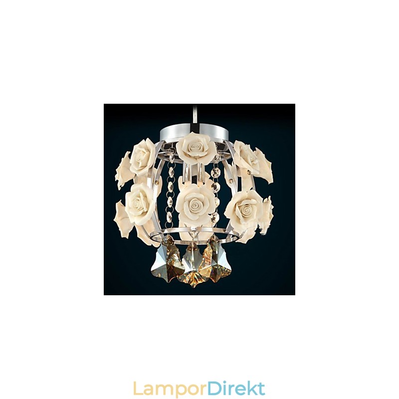 Ljuskrona Crystal Modern Contemporary Lantern Metal 1 Light