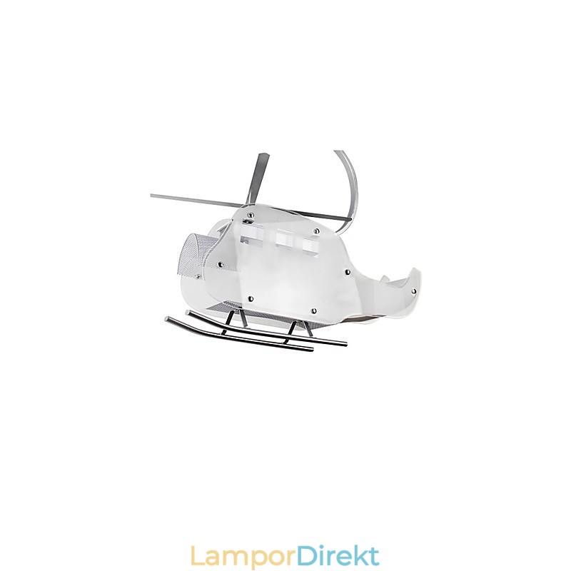 Enkel Barnlampa Cartoon Glass Helikopterlampa