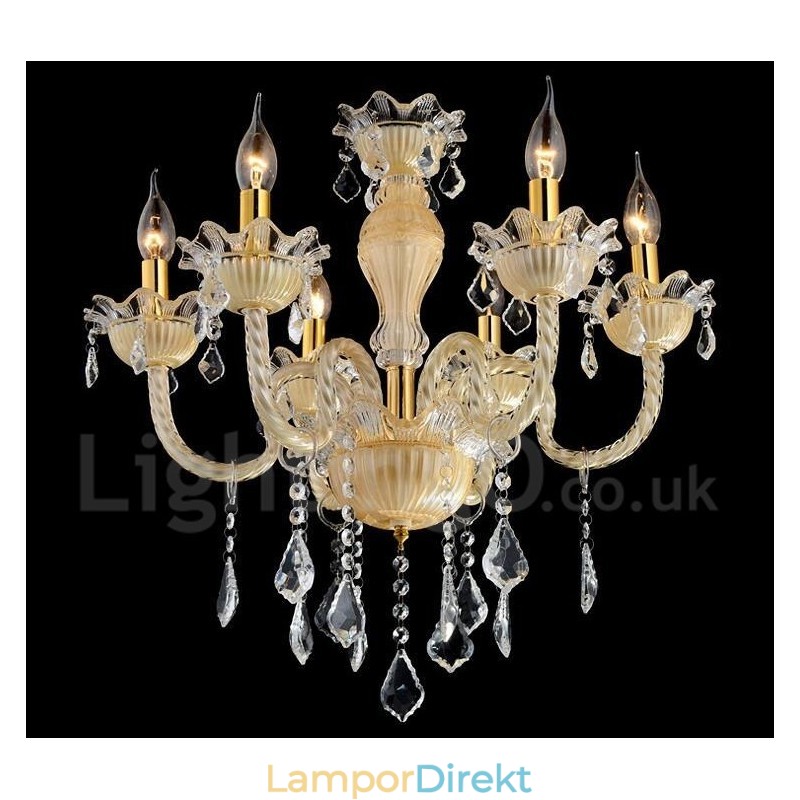 Crystal Lyxig Modern Contemporary Pendel Ljuskrona